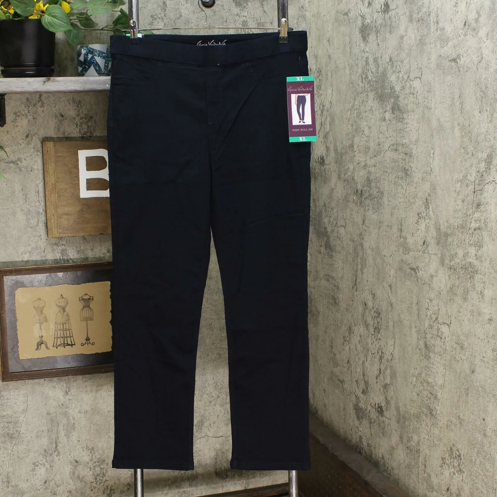 Gloria Vanderbilt Women's Zoey Pull On Straight Leg Trouser Pants
