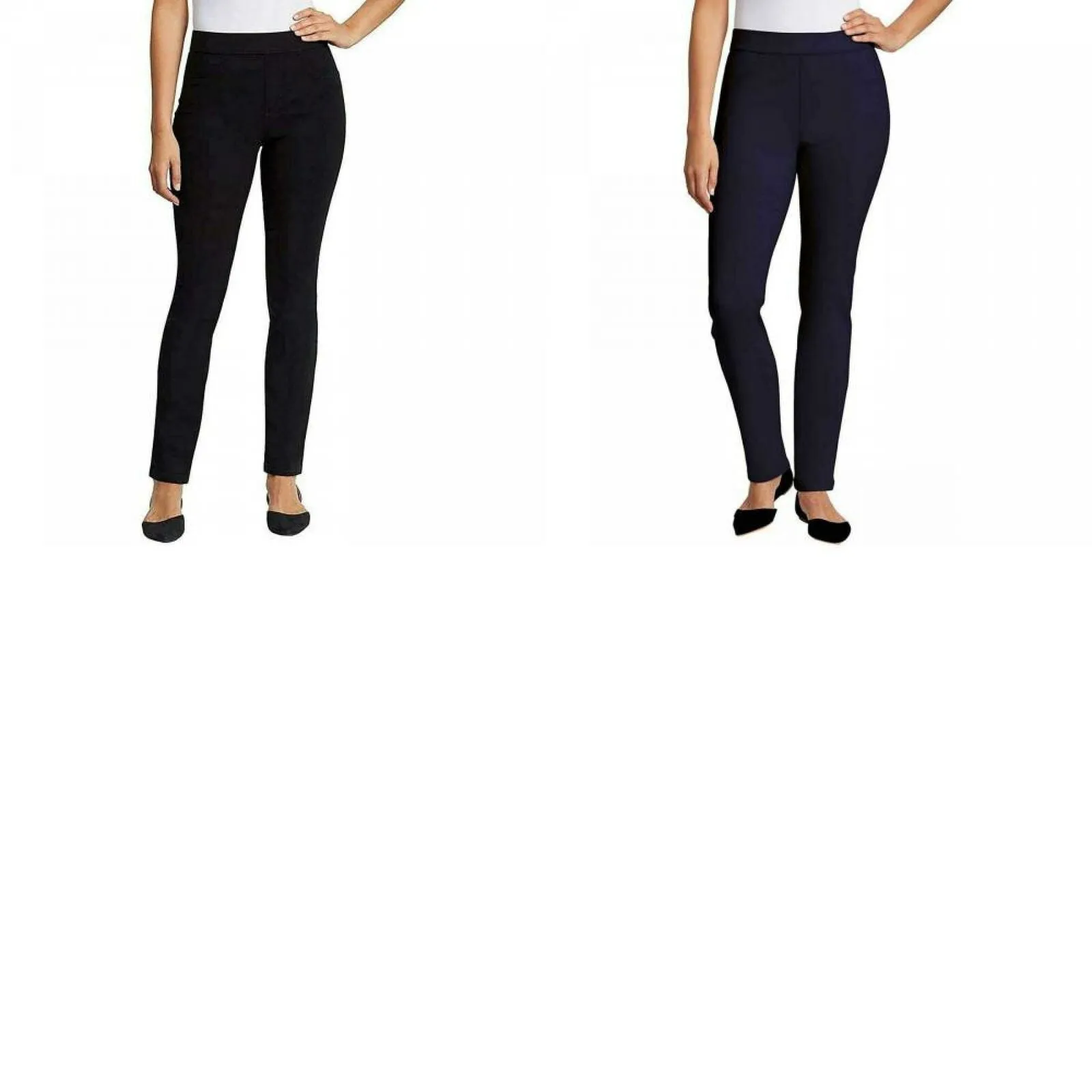Gloria Vanderbilt Women's Zoey Pull On Straight Leg Trouser Pants