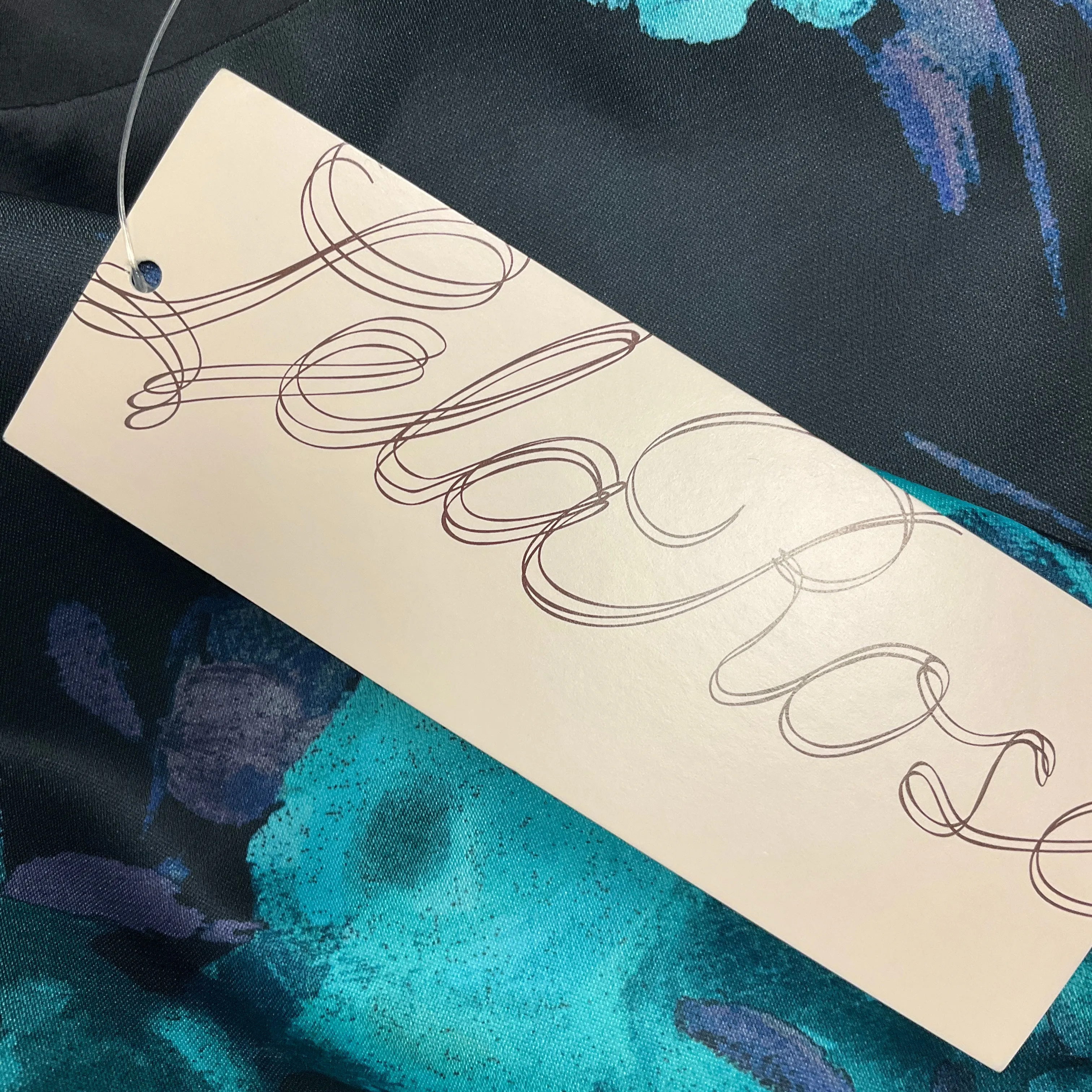 Lela Rose Black / Mint Full Skirt Sheath Dress