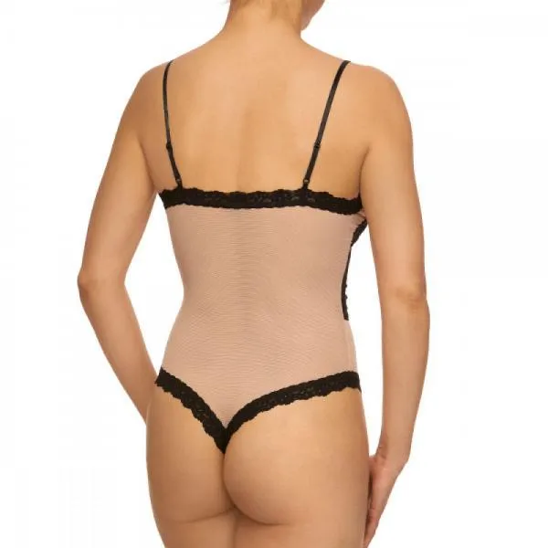 Loretta Bodysuit - Nude/Black -