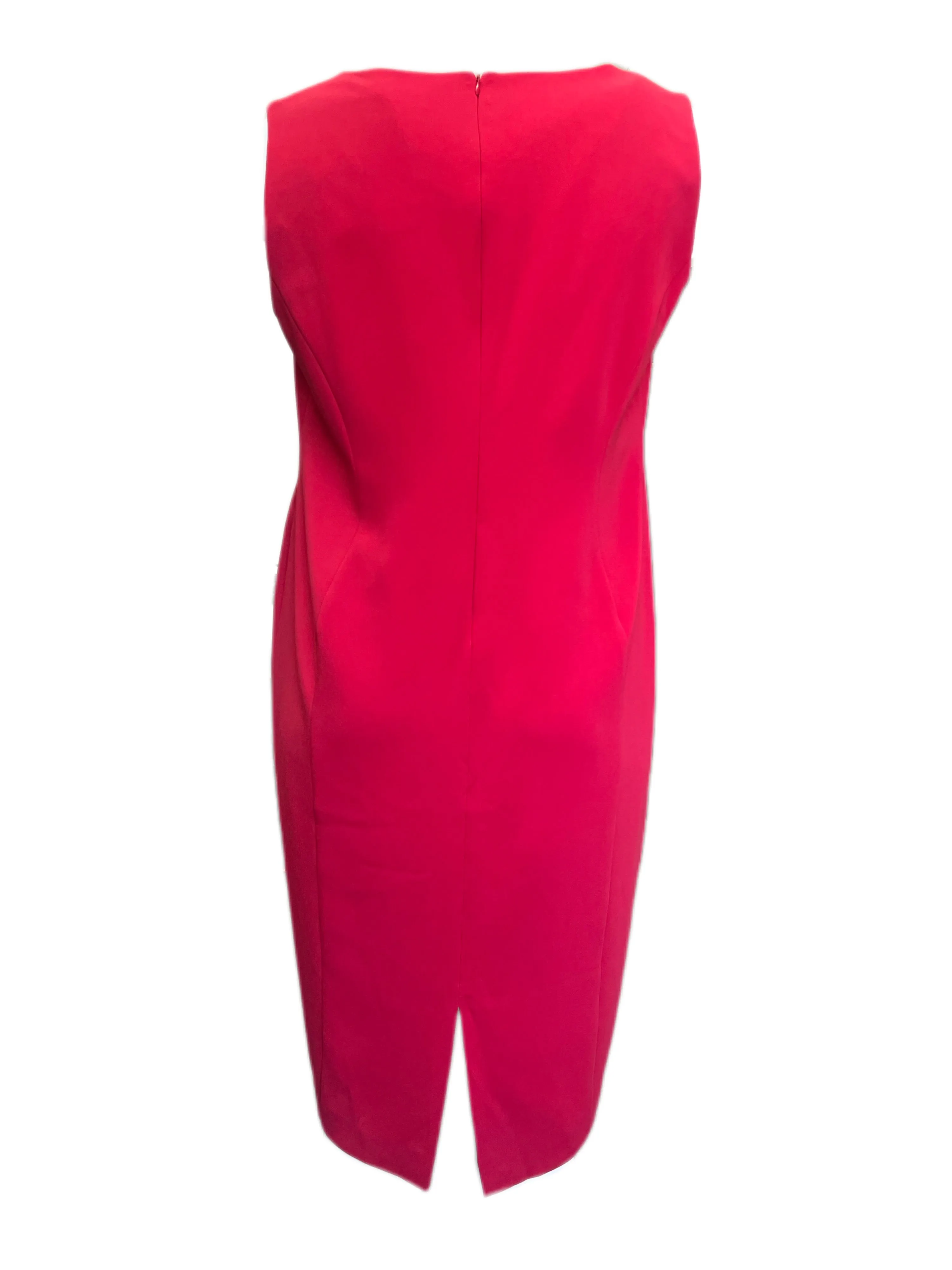 Marina Rinaldi Women's Red Divinita Sleeveless Sheath Dress NWT