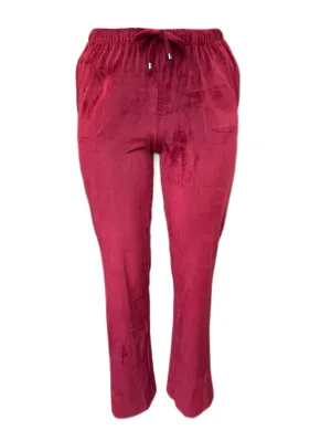 Marina Rinaldi Women's Red Ognuno Straight Leg Pants Size S NWT