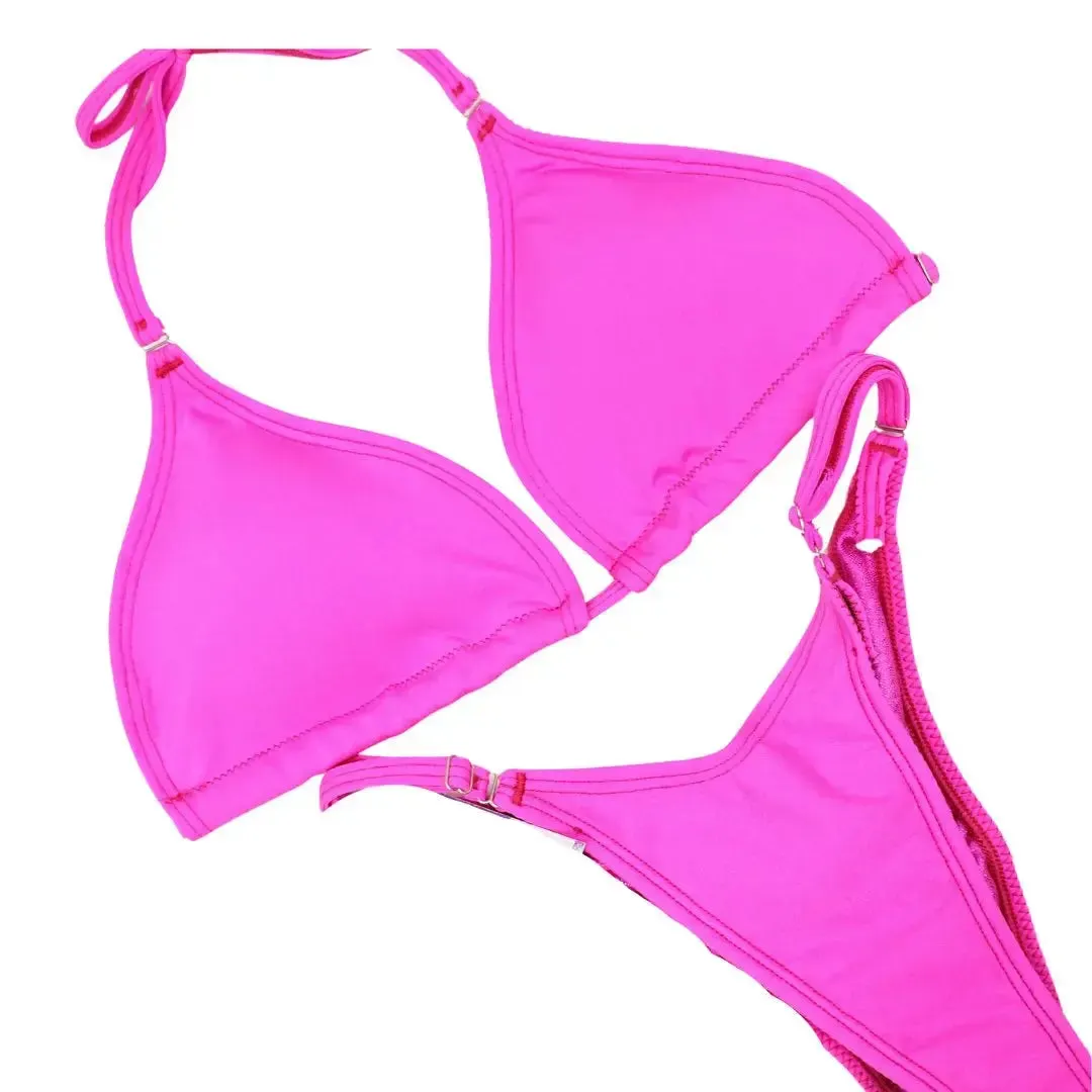 Matte Pink Fit Model Competition Suit