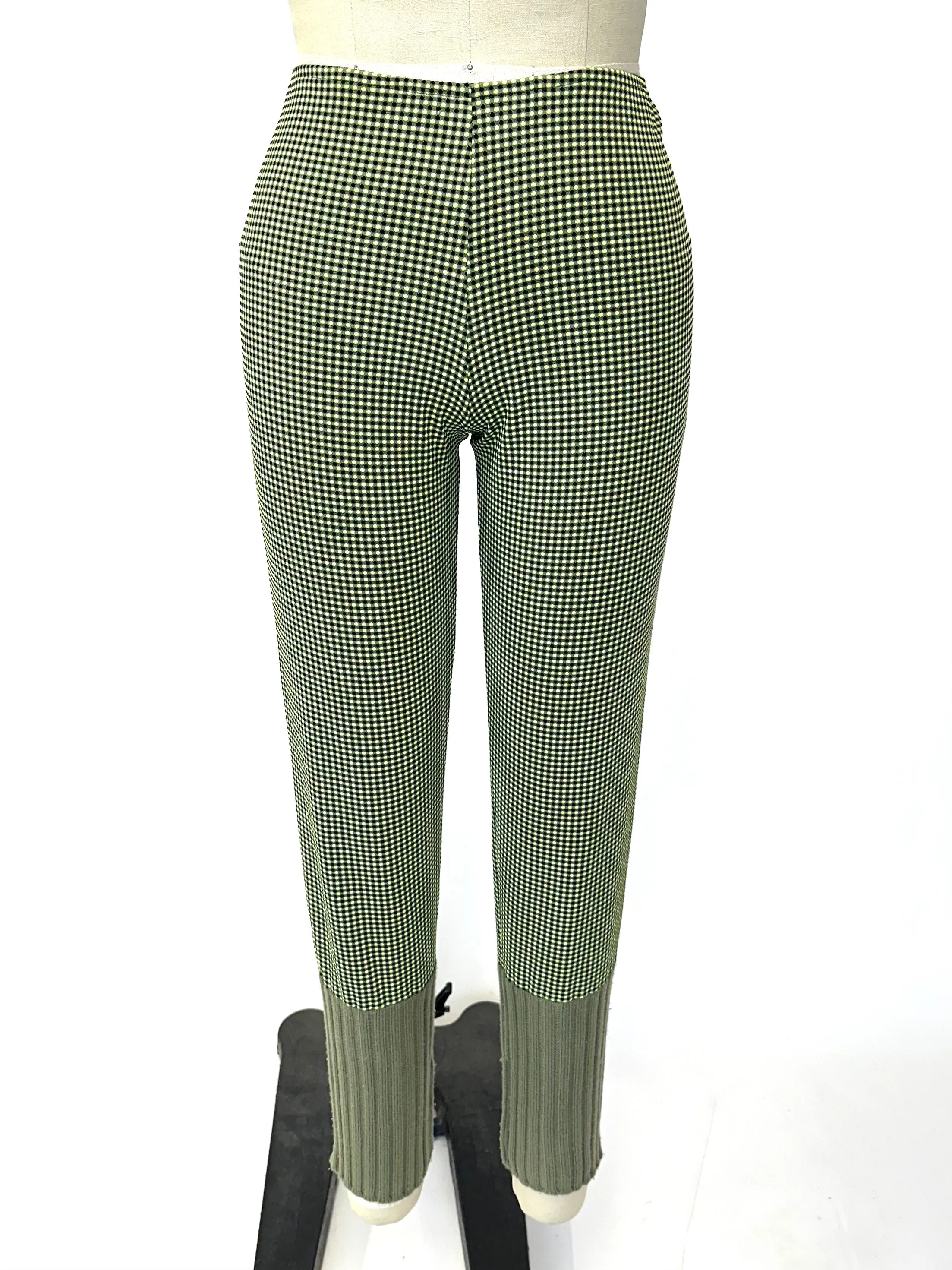Miu Miu Neon Gingham Pants