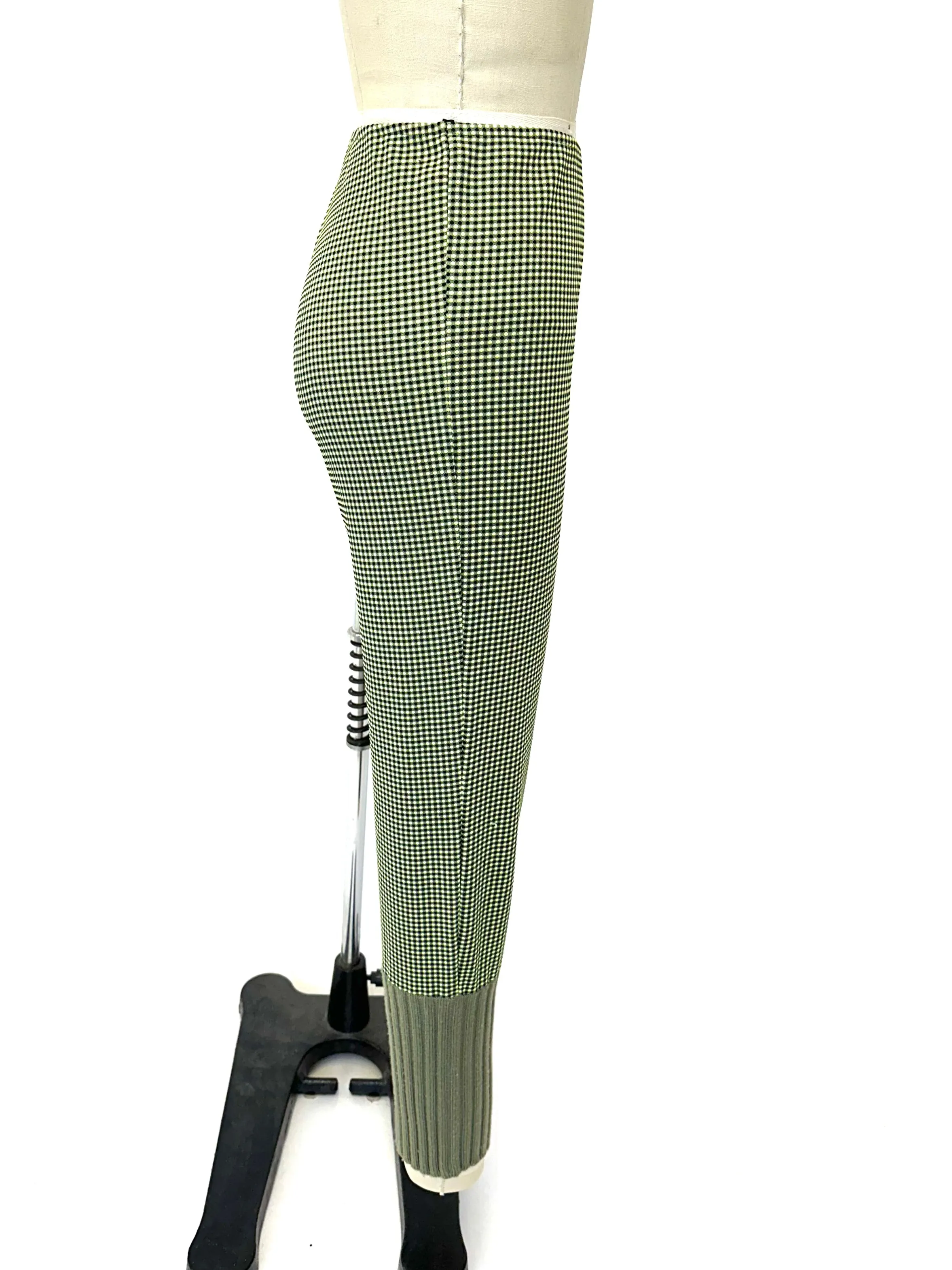 Miu Miu Neon Gingham Pants