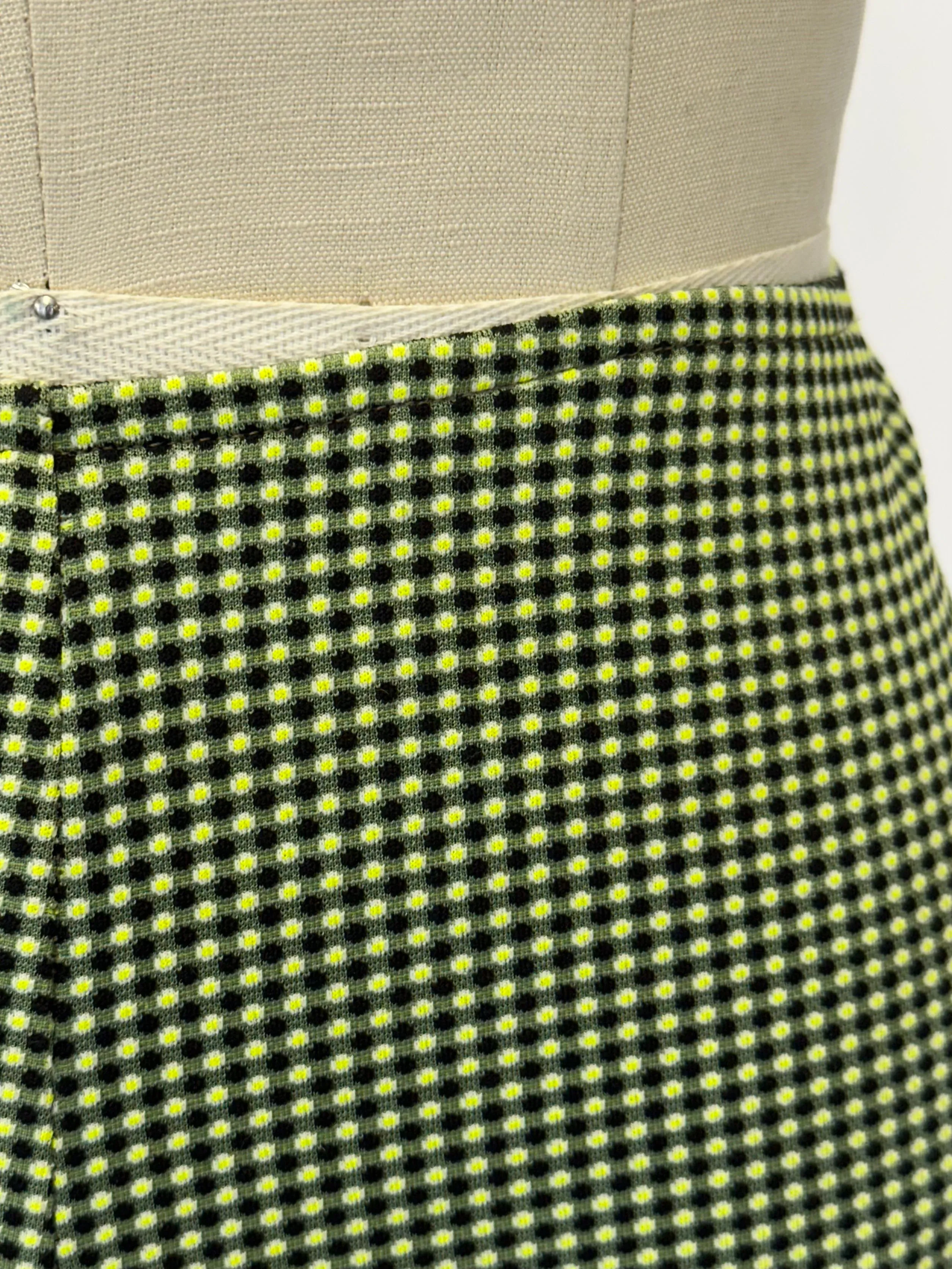 Miu Miu Neon Gingham Pants