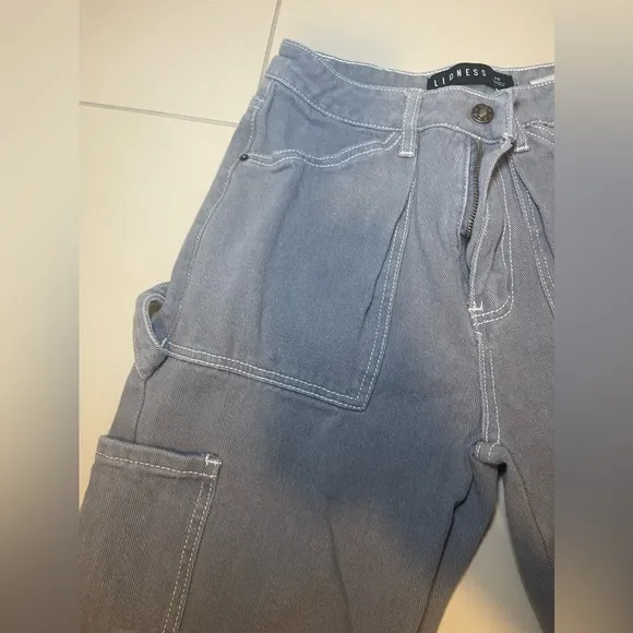 NWOT | MIAMI VICE PANT SLATE | LIONESS
