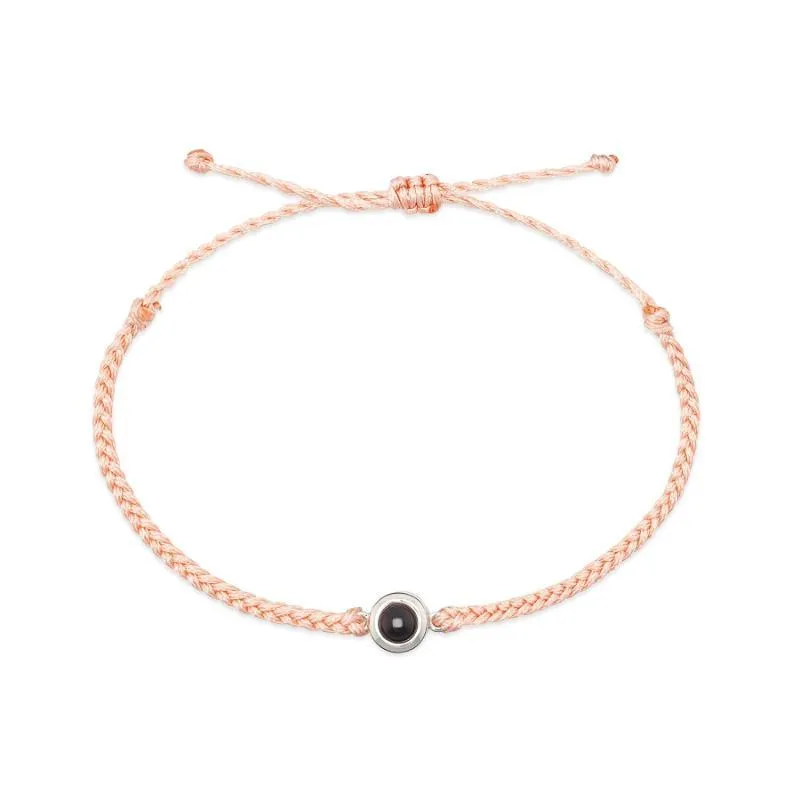 Personalized Circle Design Photo Bracelet – Customizable Gift