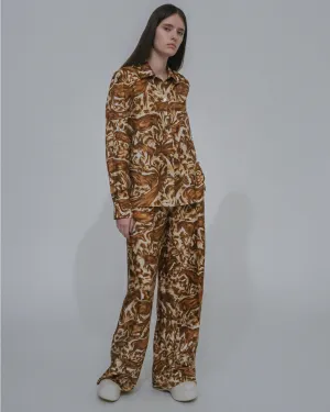 PLEAT FRONT STRAIGHT PANT