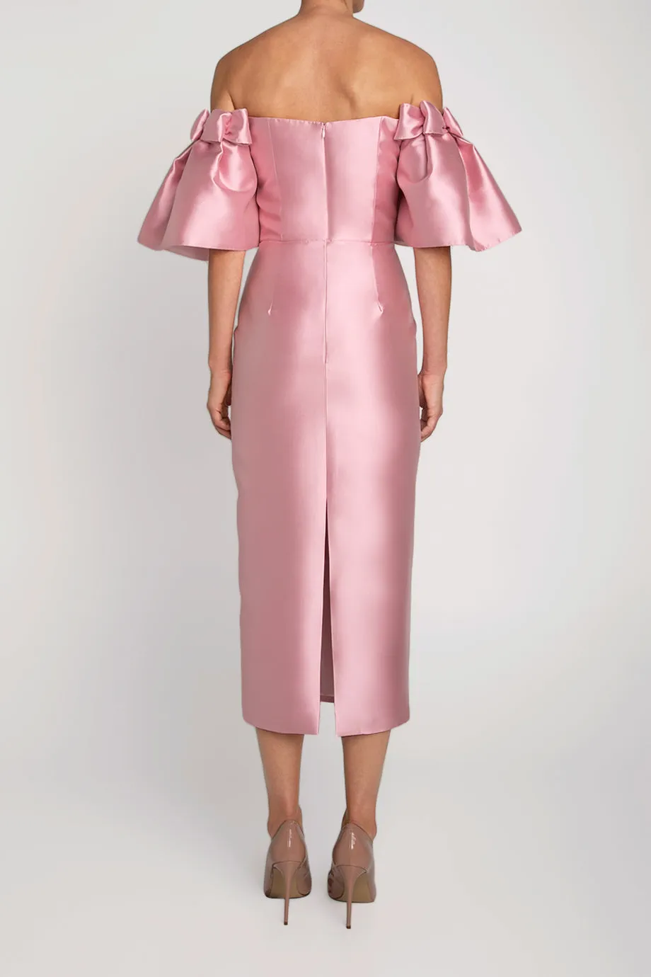 Poppy Silk and Wool Midi Dress