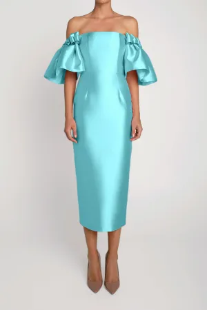 Poppy Silk and Wool Midi Dress