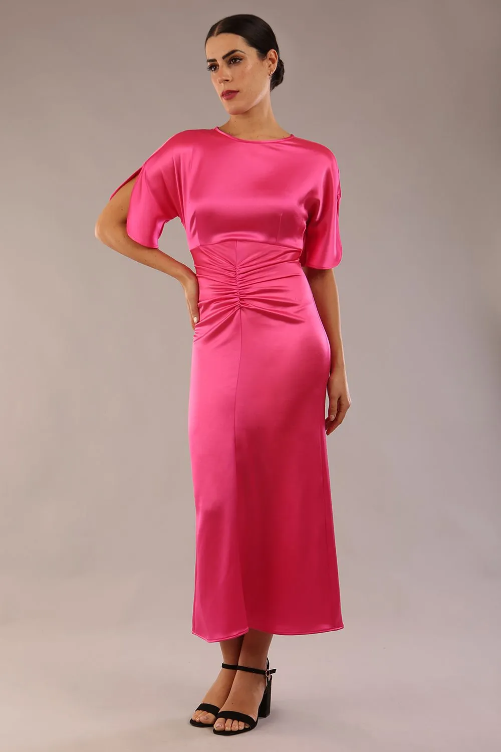 (PRE-ORDER) Romaine Gathered Waist Midi Dress