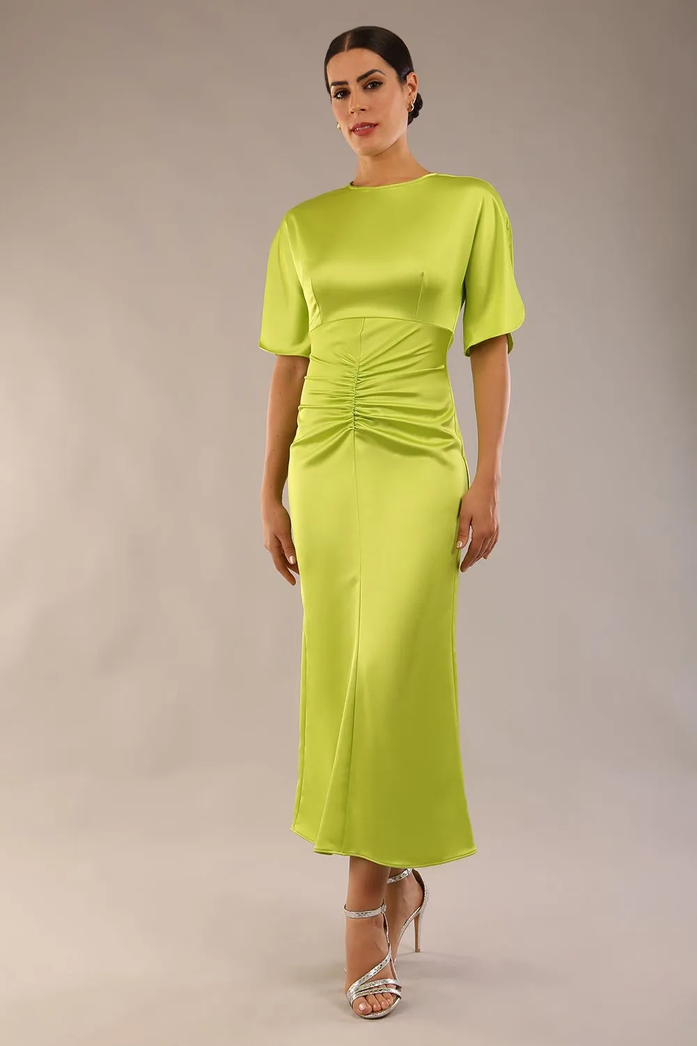 (PRE-ORDER) Romaine Gathered Waist Midi Dress