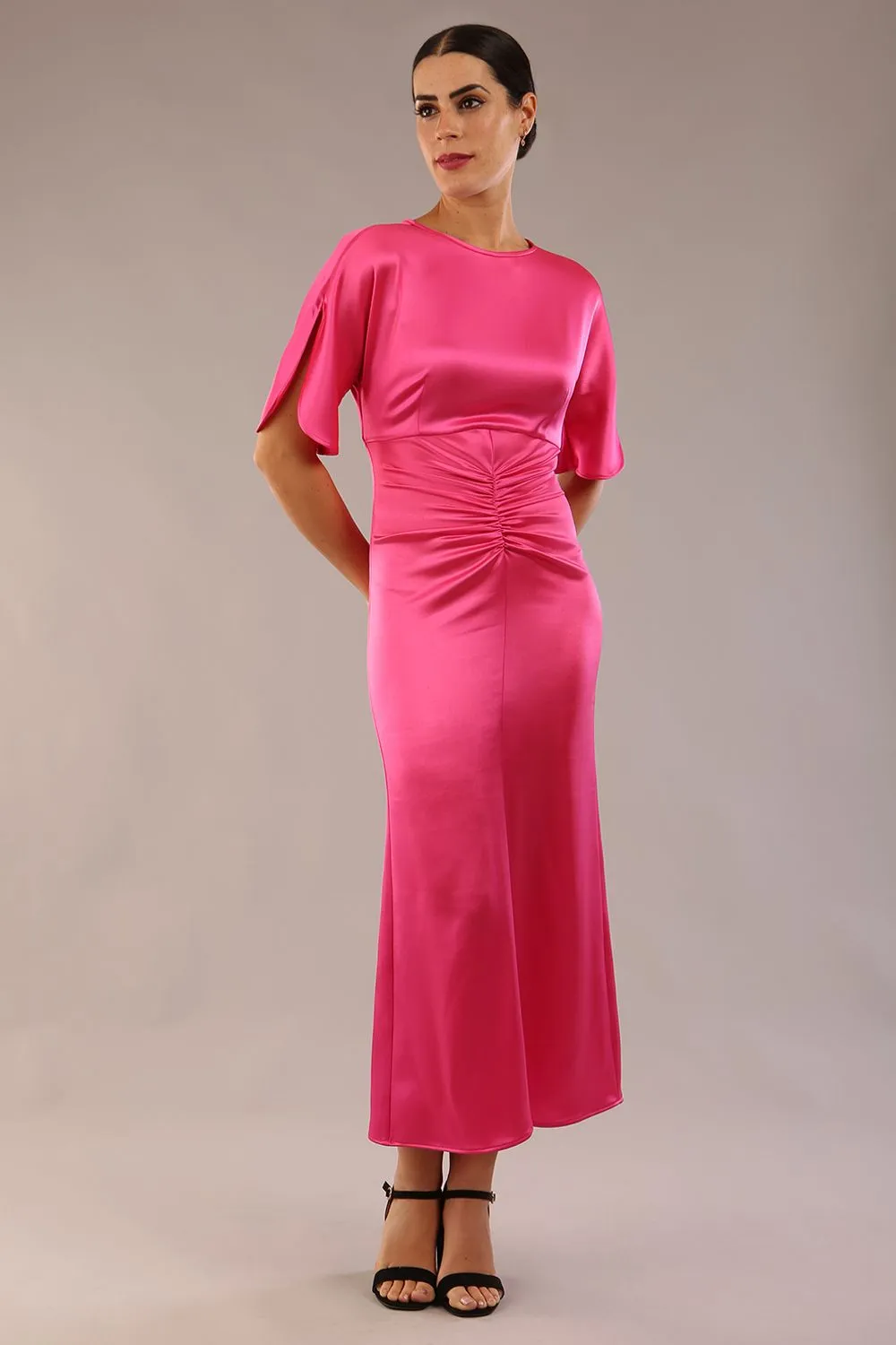 (PRE-ORDER) Romaine Gathered Waist Midi Dress