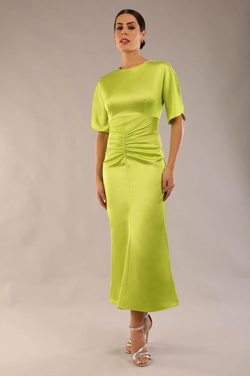 (PRE-ORDER) Romaine Gathered Waist Midi Dress