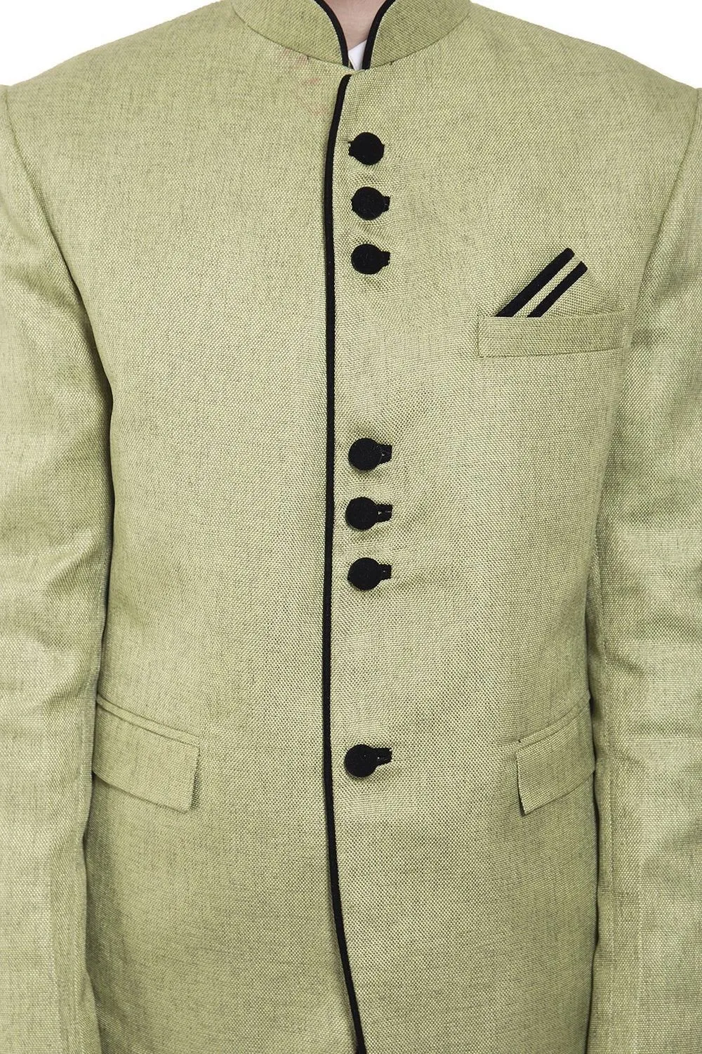 Rayon Green Bandhgala