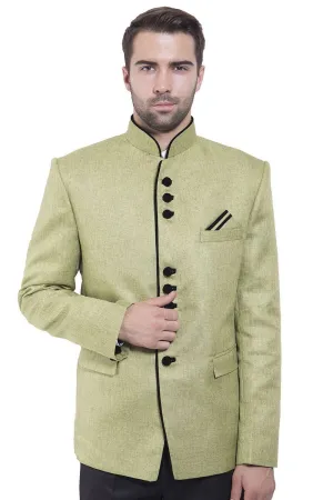 Rayon Green Bandhgala