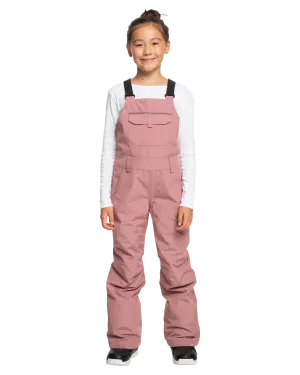 Roxy Girls' 8-16 Non Stop Technical Snow Bib Pants - Dusty Rose