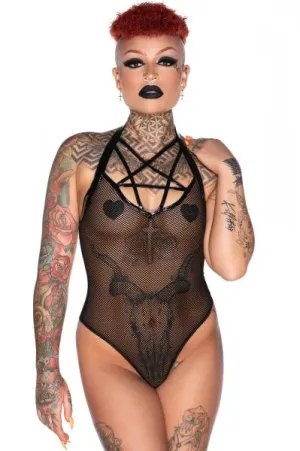 Shot Thru the Heart Bodysuit - Black -