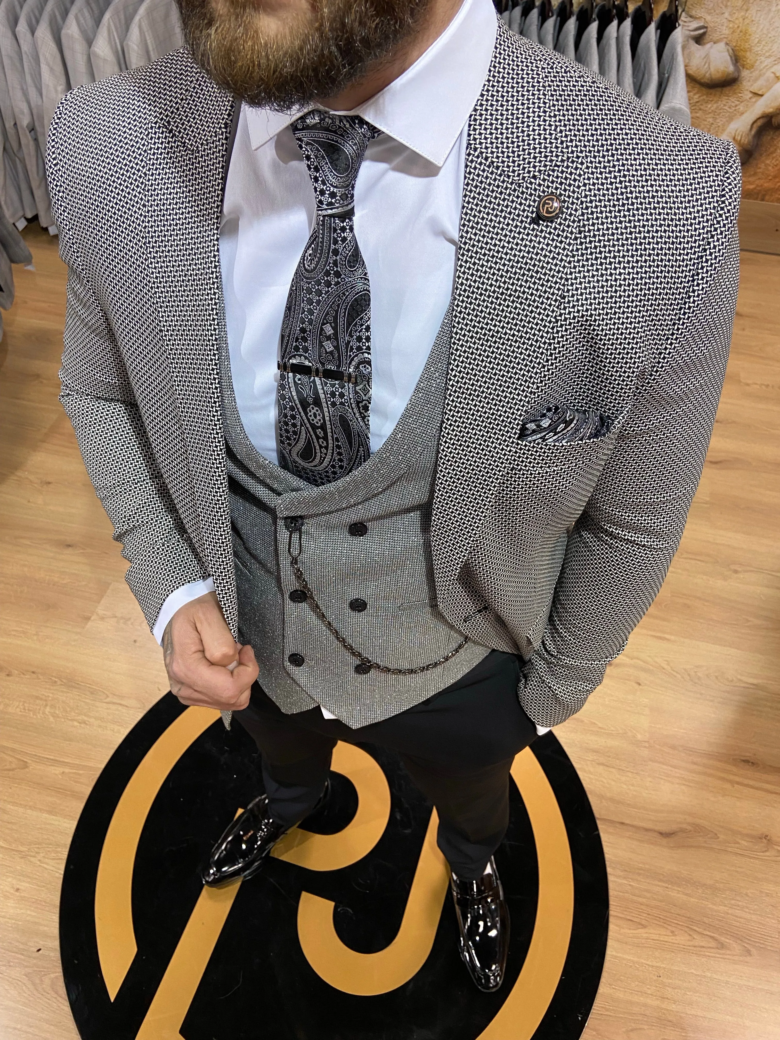 Sparta - Grey 3 Piece Suit
