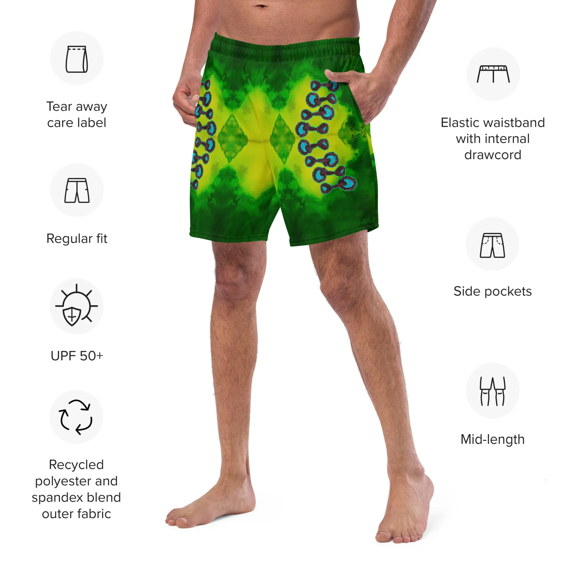 Swim Trunks (Virilis)(Grail Night Rose Blue Logo) RJSTH@Fabric#10 RJSTHS2023 RJS