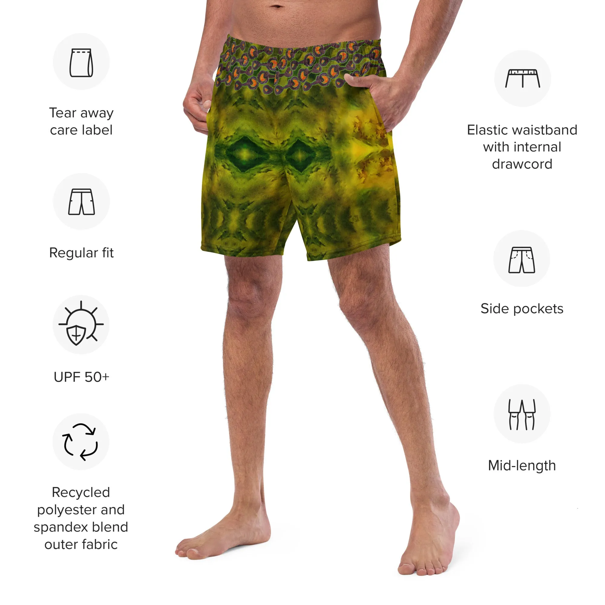 Swim Trunks (Virilis)(Grail Night Rose Orange Logo) RJSTH@Fabric#1 RJSTHS2023 RJS