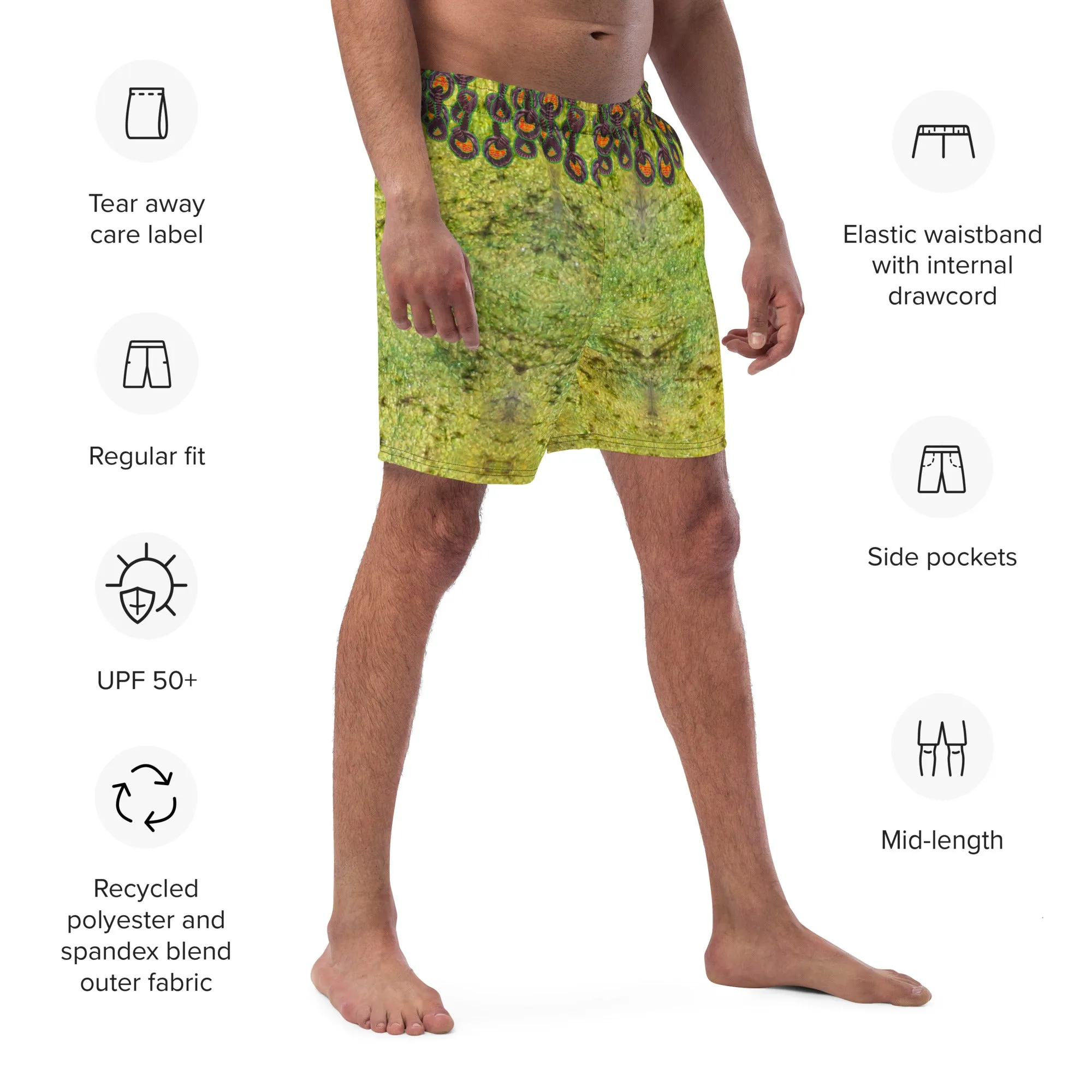 Swim Trunks (Virilis)(Grail Night Rose Orange Logo) RJSTH@Fabric#2 RJSTHS2023 RJS