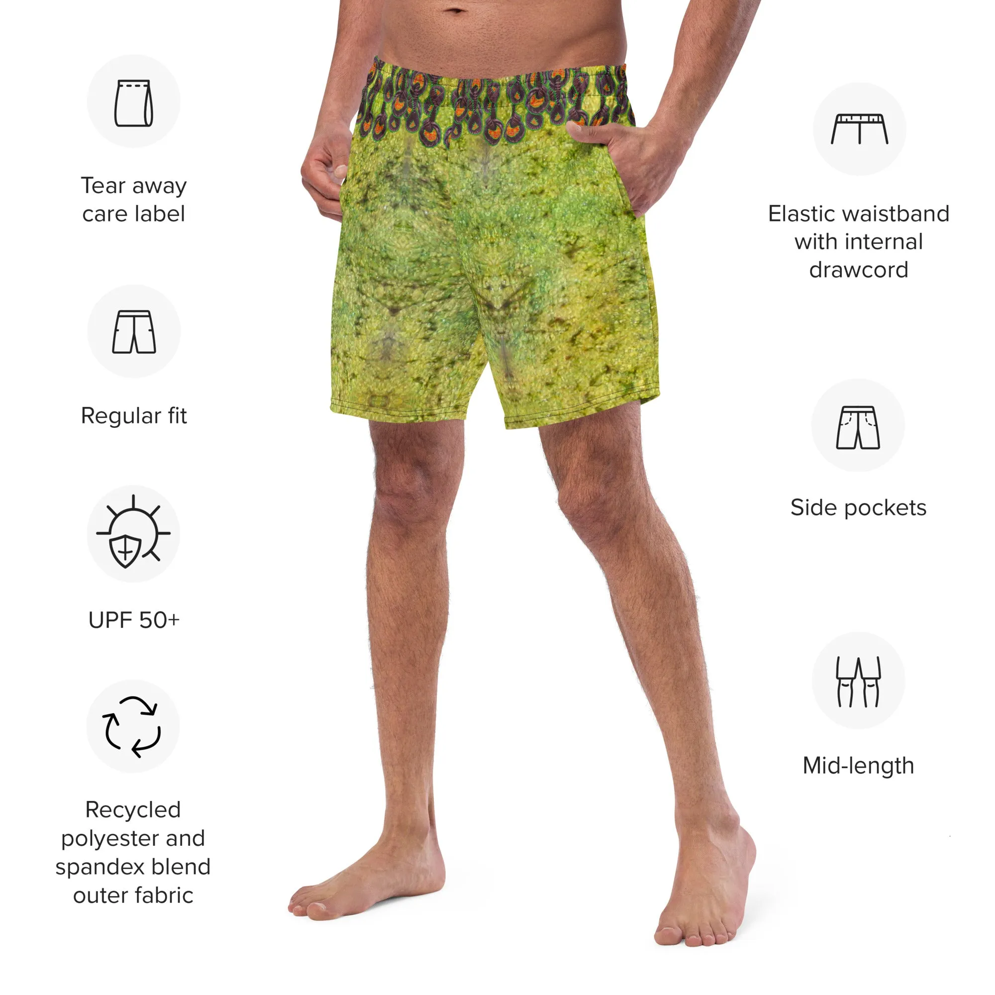 Swim Trunks (Virilis)(Grail Night Rose Orange Logo) RJSTH@Fabric#2 RJSTHS2023 RJS