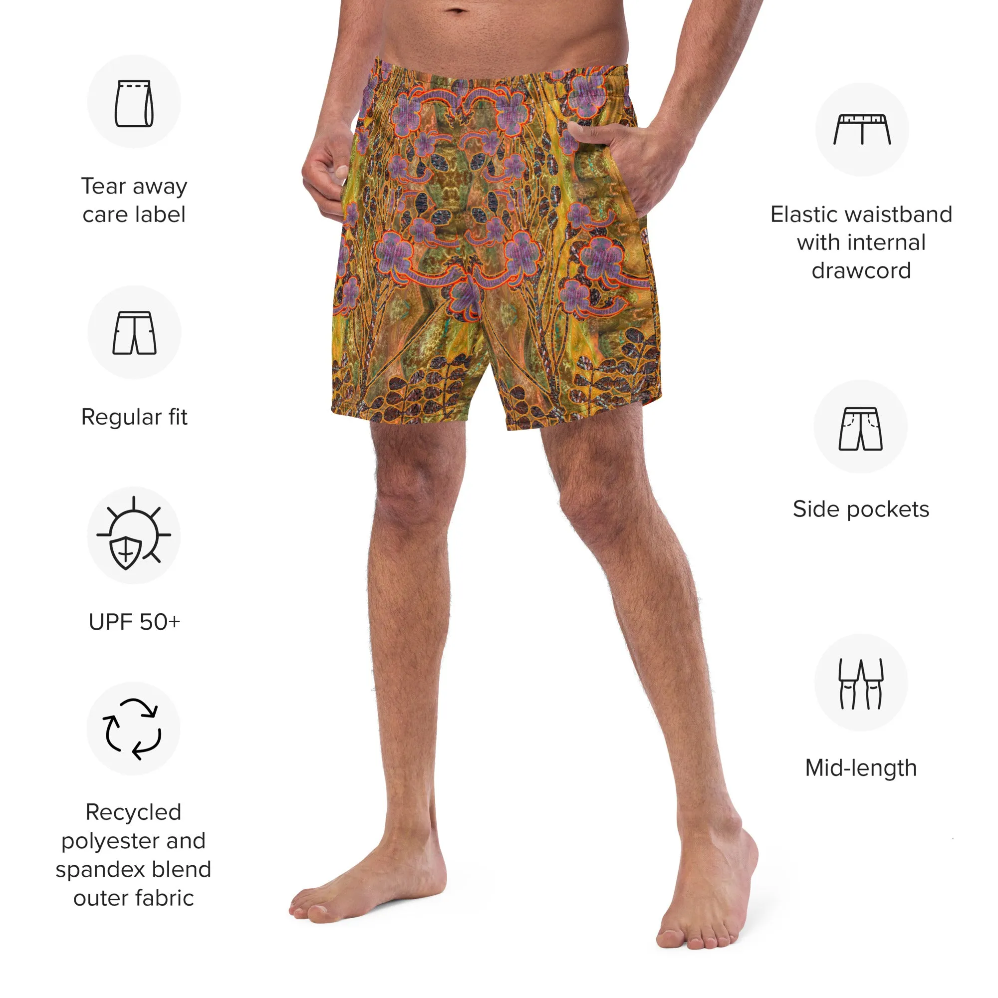 Swim Trunks (Virilis)(WindSong Flower) RJSTH@Fabric#6 RJSTHS2023 RJS