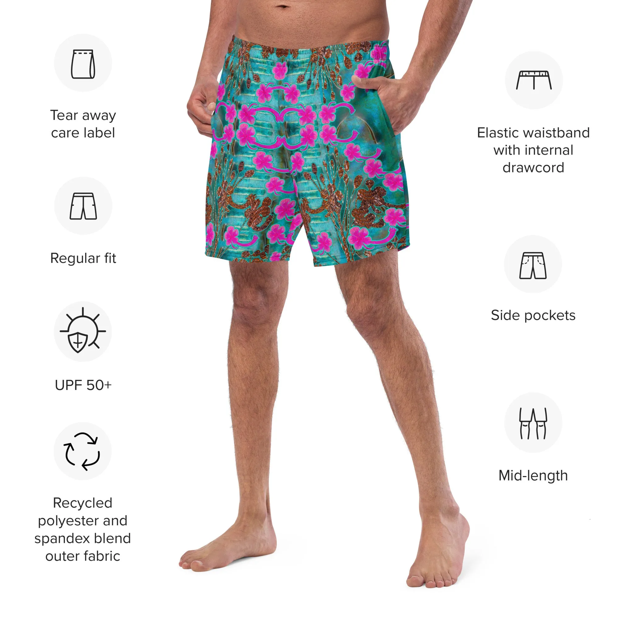 Swim Trunks (Virilis)(WindSong Flower) RJSTH@Fabric#8 RJSTHS2023 RJS