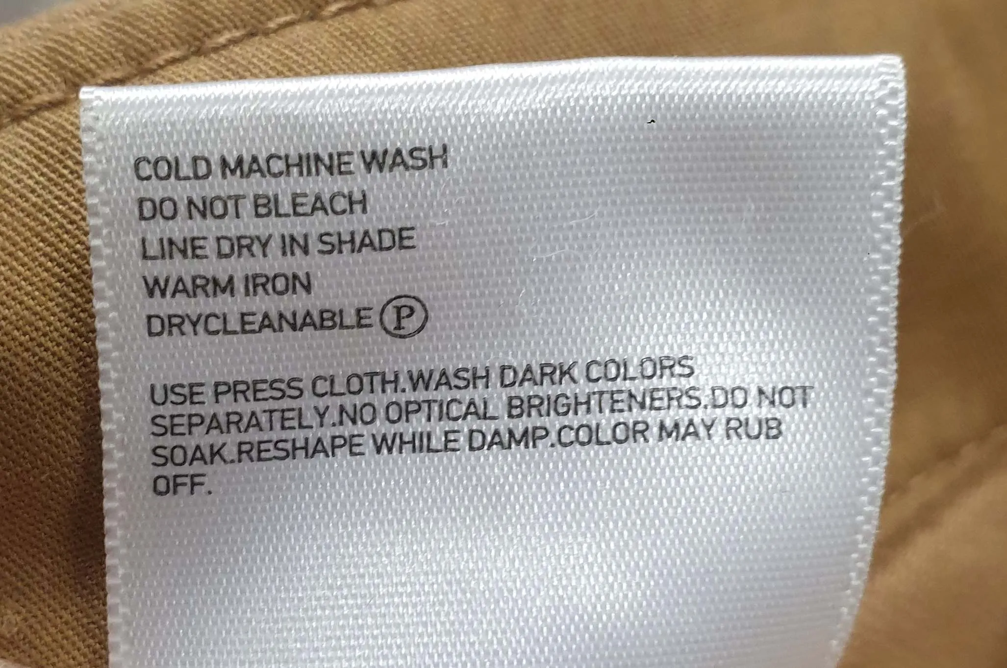 Uniqlo brown cotton straight leg pants size L, best fits 12-14