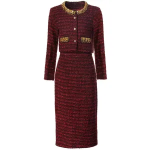 Vada riped Tweed Two Piece Suit