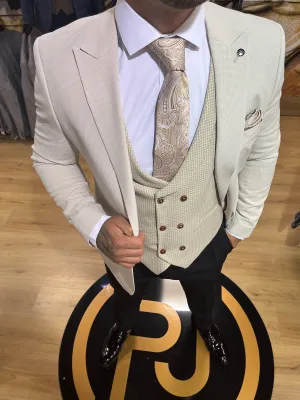 Washington - Light Beige 3 Piece Suit