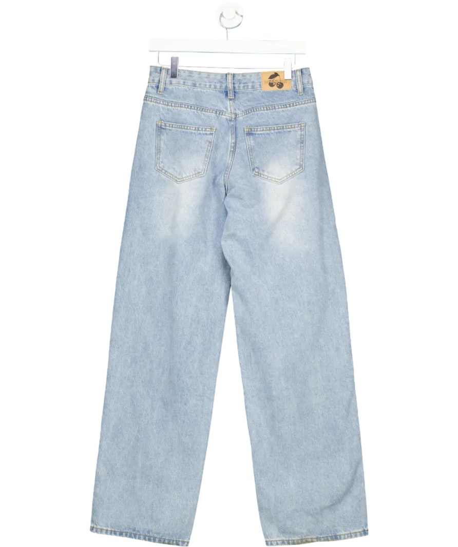 White Fox Blue Straight Leg Jean UK XS