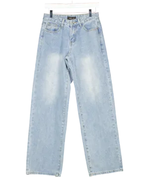 White Fox Blue Straight Leg Jean UK XS